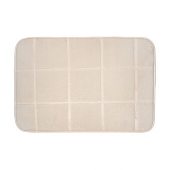 Ταπέτο Μπάνιου Polyester Tiles Taupe 40x60εκ. Estia 02-28534