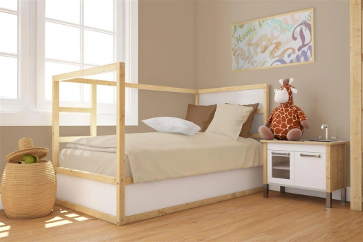 Παπλωματοθήκη Βαμβακερή Κούνιας 120x160εκ. Solid 502 Beige DimCol