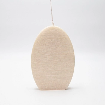 Κερί Αυγό 12x18εκ. Εκρού Περλέ Ρούστικ ESTHETI 819-00959