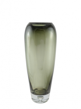 Βάζο Χειροποίητο Φυσητό Γυαλί Γκρι 14x33εκ. Zen Collection 25.43.52144