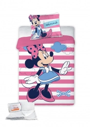 Σετ Κούνιας 4τμχ Βαμβακερό Minnie 580 Digital Print 100x135εκ. Disney DimCol