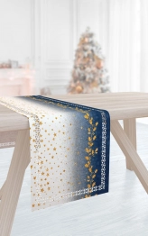 Χριστουγεννιάτικο Runner Αλέκιαστο 2 Όψεων Polyester 2041 Laser Cut 40x160εκ. Saint Clair