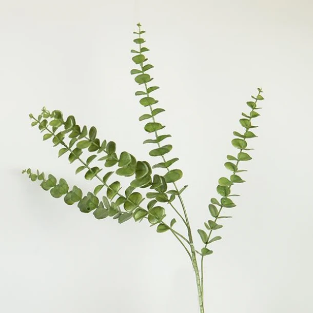 Κλαδί Με Ευκάλυπτο Υφασμάτινο-Πλαστικό 84εκ. Πράσινο ESTHETI 758-12120