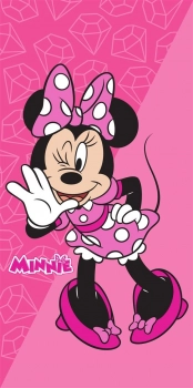 Πετσέτα Θαλάσσης Παιδική Quick Dry Microfiber 70x140εκ. Disney Home Minnie 269 Fuchsia-Pink Dimcol