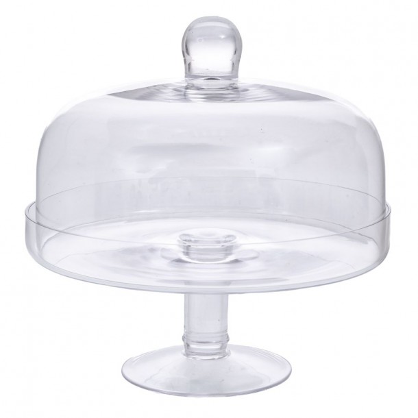 Τουρτιέρα Γυάλινη Διάφανη 24x24εκ. iliadis 91961