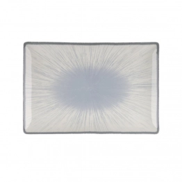 Πιατέλα Ορθογώνια Πορσελάνης 31x21εκ. Water Lily Blue Oriana Ferelli PR24336BL21