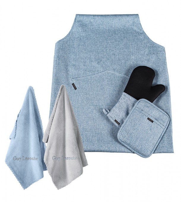 Σετ Κουζίνας 5τμχ Polyester-Microfiber Cook Blue Guy Laroche