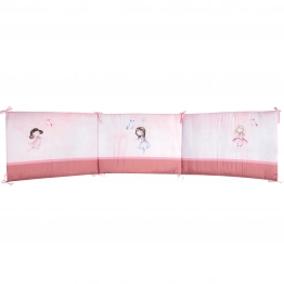 Πάντα Κούνιας Microfiber 45x195εκ. Essential Baby 8849 Ροζ-Dusty Rose Greenwich Polo Club