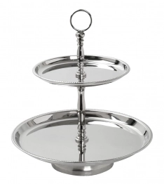 Ορντερβιέρα 2 Όροφη Ανοξείδωτη-Γυάλινη ESPIEL 38-26x43εκ. GET214