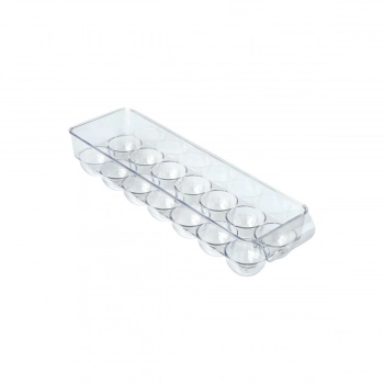 Κουτί Οργάνωσης Ψυγείου Για Αυγά Πλαστικό Διάφανο 11x37εκ. Estia 01-20637