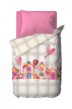 Πάπλωμα Microfiber Μονό Παιδικό 160x220εκ. Candy Saint Clair