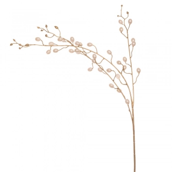 Χριστουγεννιάτικο Κλαδί Με Περλες Λευκές 85εκ. iliadis 86213