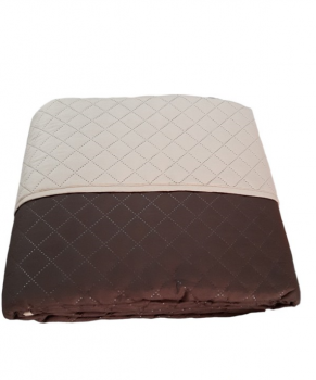 Κουβερλί Microfiber Ultrasonic Μονό 160x240εκ. Σπαγγί-Καφέ 24home