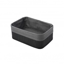 Καλάθι Οργάνωσης Bamboo Essentials Μαύρο Estia 30x20x12εκ. 02-19693