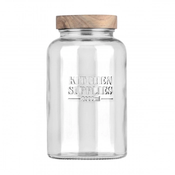 Δοχείο Αποθήκευσης Γυάλινο Allure 2000ml-12x12x21,6εκ. Estia 01-31480