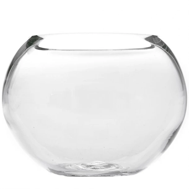 Βάζο Γυάλινο Οβάλ Διάφανο 35x11x31εκ. iliadis 89254