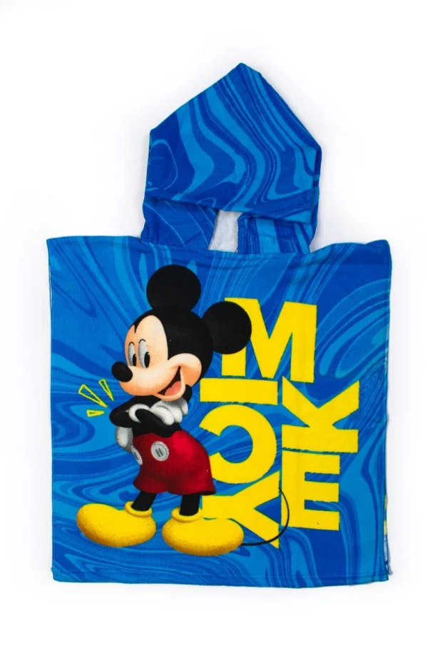 Πόντσο Παιδικό Microfiber 50x100εκ. Mickey 93 Blue Disney DimCol