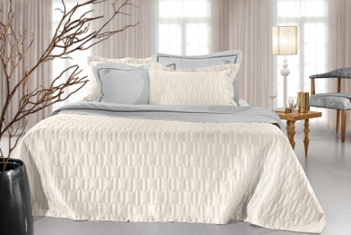 Σετ Κουβερλί Microsatin King Size 240x250εκ. Brick Ivory Guy Laroche