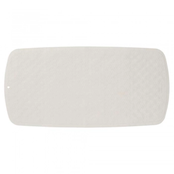 Ταπέτο Αντιολισθητικό Μπανιέρας Καουτσούκ 37x75εκ. Rubelle White Sealskin 313006410