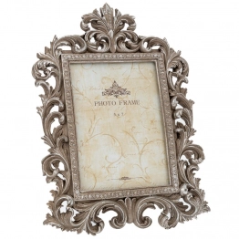 Κορνίζα Polyresin Σκαλιστή Ασημί 22,5x2x30εκ. iliadis 89739