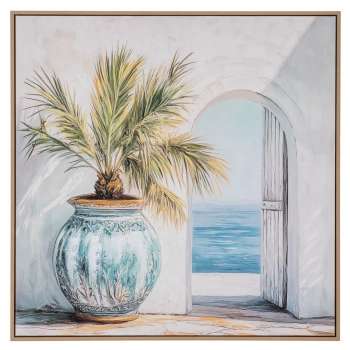 Πίνακας Καμβάς Plant Με Κορνίζα 80x80εκ. iliadis 92691