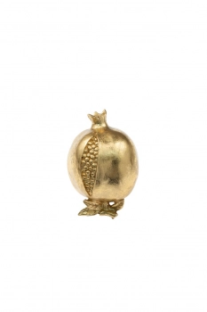 Ρόδι Polyester Χρυσό 7x7x13,5εκ. Zen Collection 24.6.50424