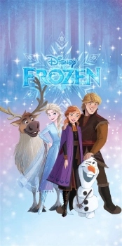 Πετσέτα Θαλάσσης Παιδική Quick Dry Microfiber 70x140εκ. Disney Home Frozen 551 Blue Dimcol