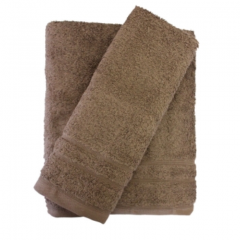 Σετ πετσέτες 2τμχ 500gr/m2 Sena Brown 24home	