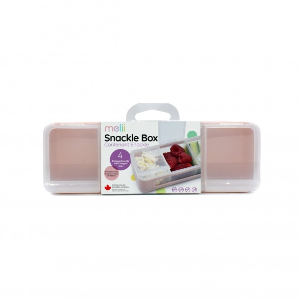Φαγητοδοχείο Πλαστικό Με 4 Χωρίσματα 114ml Pink Melii MEL22400