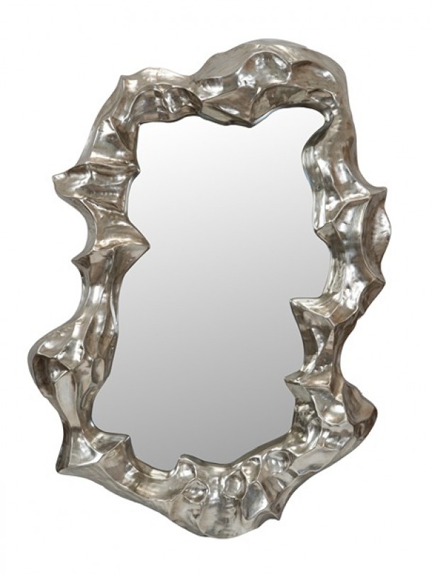 Καθρέπτης Polyester Ασημί 95x15x151εκ. Zen Collection 25.49.52317