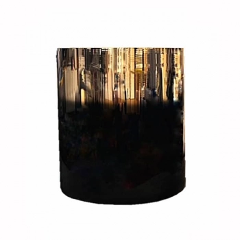 Βάζο Γυάλινο Μαύρο-Χρυσό Φ18x30εκ. Art Et Lumiere 40321