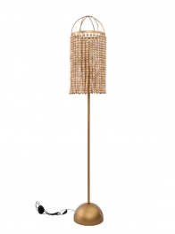 Φωτιστικό Επιδαπέδιο Μεταλλικό-Bamboo Χρυσό 25,5x25,5x119/155εκ. Zen Collection 25.16.51594