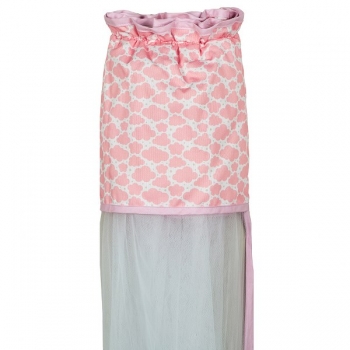 Κουνουπιέρα Λίκνου Nylon-Βαμβακερή 160x360εκ. Sheep Ροζ 85291