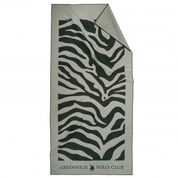 Πετσέτα Θαλάσσης Microfiber 80x170εκ. Essential 5203 Black-Taupe Greenwich Polo Club