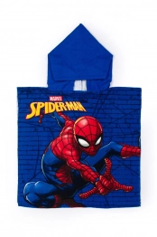 Πόντσο Παιδικό Microfiber 50x100εκ. Spider-Man 04 Blue Marvel DimCol