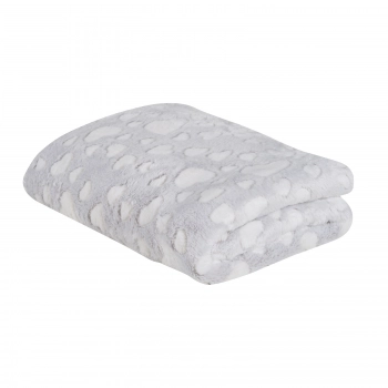 Κουβέρτα Fleece Αγκαλιάς-Λίκνου 75x100εκ. Relax 4909 Ανοιχτό Γκρι Das Baby