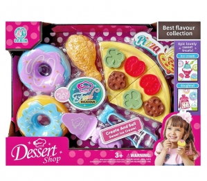 Dessert Shop Πίτσα & Ντόνατς Σε Κουτί 27x5x20εκ. Toy Markt 77-1266