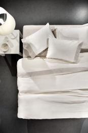 Σεντόνια Σετ 4τμχ Βαμβακoσατέν King Size Silky Natural 270x280εκ. Guy Laroche