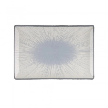 Πιατέλα Ορθογώνια Πορσελάνης 31x21εκ. Water Lily Blue Oriana Ferelli PR24336BL21