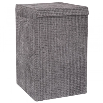 Καλάθι Απλύτων Υφασμάτινο Γκρι 35x35x55εκ. iliadis 93030