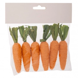 Σετ 6τμχ Διακοσμητικά Καρότα 2,5x12εκ. iliadis 92457