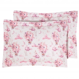 Ζεύγος Διακοσμητικές Μαξιλαροθήκες Microfiber 50x70+5εκ. Essential 8864 Pink Greenwich Polo Club Junior