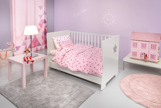 Σετ Σεντόνια Βαμβακερά Κούνιας 115x170εκ. Two 2 Twenty Fuchsia Guy Laroche