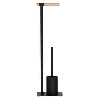 Πιγκάλ Με Χαρτοθήκη Μεταλλικό 15x20x71εκ. Brix Black Sealskin 362473619