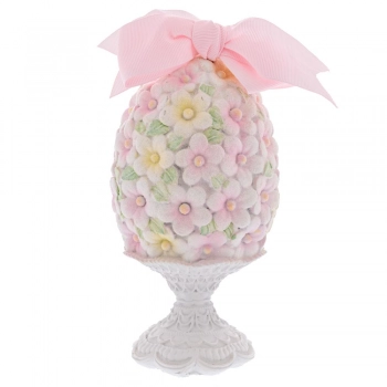 Πασχαλινό Διακοσμητικό Αυγό Με Λουλούδια Polyresin 10x10x20εκ. iliadis 92337