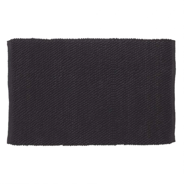 Ταπέτο Μπάνιου Αντιολισθητικό Polyester 60x90εκ. Delhi Dark Grey Sealskin 800109