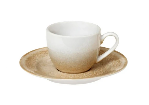 Φλυτζάνι Καφέ 110ml In-glaze Stoneware Mars Beige-Brown CRYSPO TRIO 25.097.17