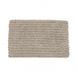 Ταπέτο Μπάνιου Polyester Shaggy Taupe Estia 80x50x3εκ. 02-20750