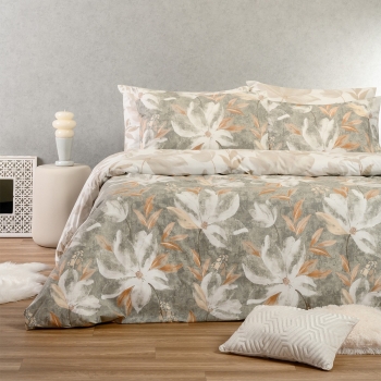 Σετ Σεντόνια Polycotton Υπέρδιπλα Με Λάστιχο 160x200+32εκ. Giulia Grey Casual Line Melinen 20005313
