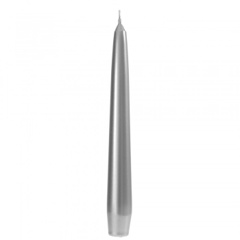 Κερί Βενετσιάνικο Σετ 12τμχ Ασημί 20εκ. iliadis 73636